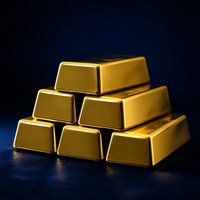 Stacked gold bullion bars